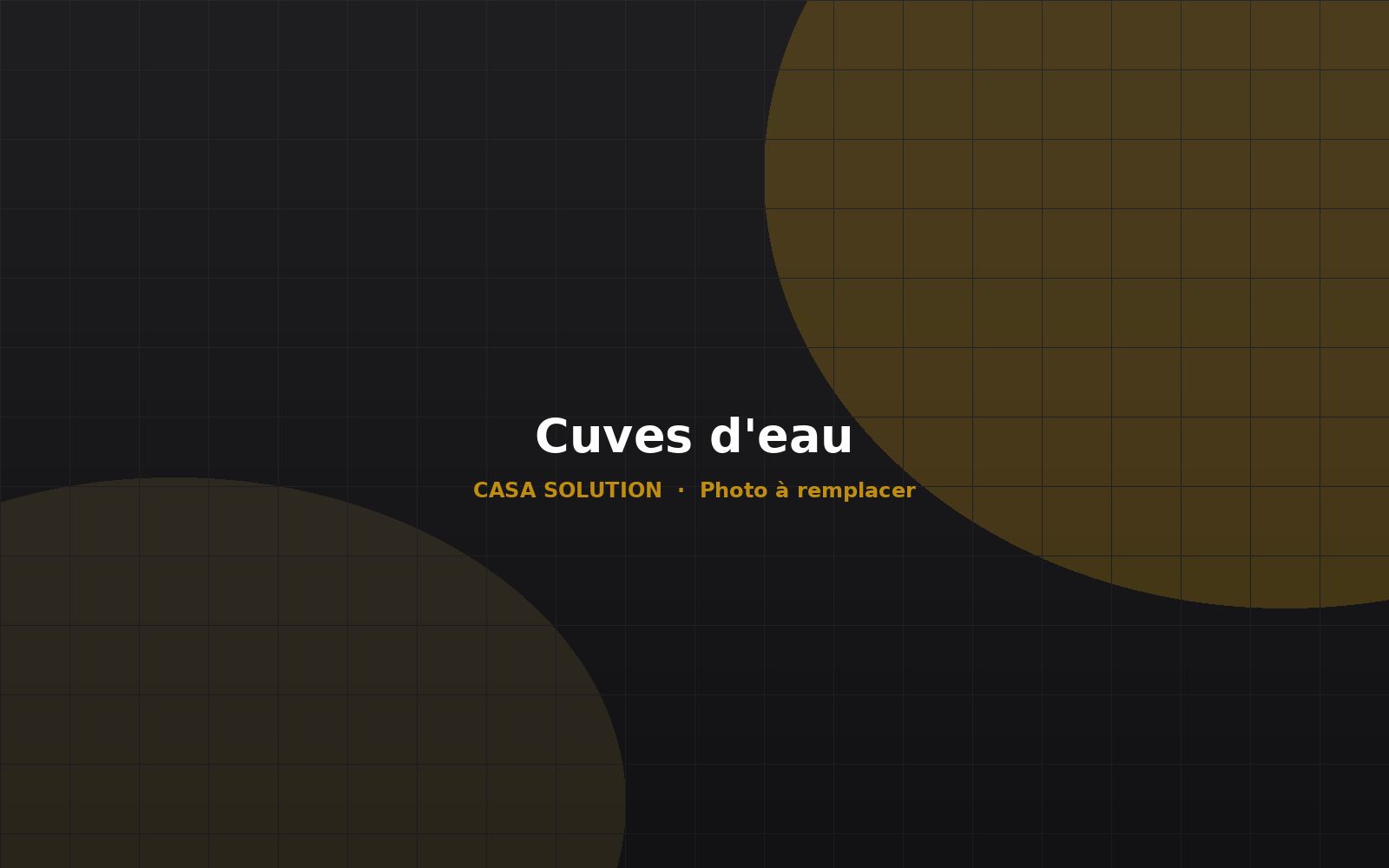 Cuves d’eau pour une ONG par Casa Solution